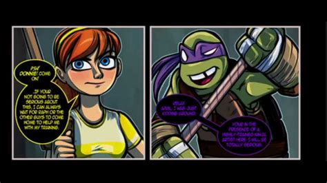 Tmnt 2012 Donnie And April Fan Comic 2 Youtube