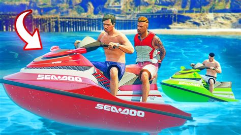 ROLE DE JET SKI MEUS AMIGOS GTA 5 VIDA REAL 20 YouTube