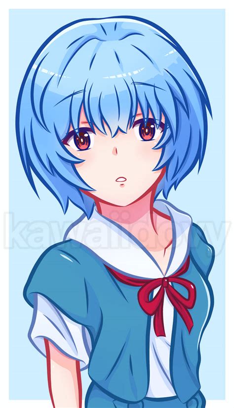 Rei Ayanami by kawaiidovy on DeviantArt