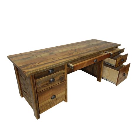 Reclaimed Wood Office Desk | Four Corner Furniture | Bozeman MT