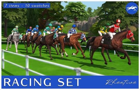 🏇 Racing Set 🏇 Rheative In 2024 Sims Cc Sims 4 Sims 4 Mods