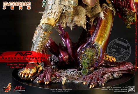 Hot Toys Ac Avp Th Scale Samurai Predator Figure With Diorama Base