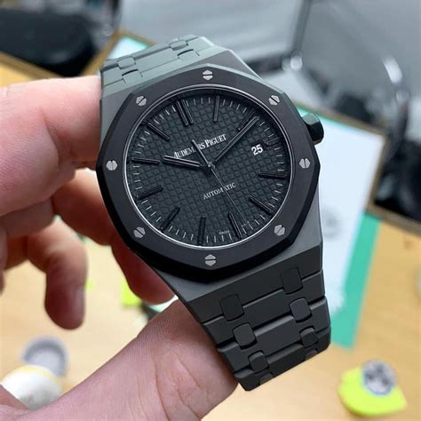 All Black Audemars Piguet Royal Oak With A Black Matte Finish Cheers