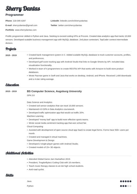 Recent University Graduate Cv—examples And 25 Tips