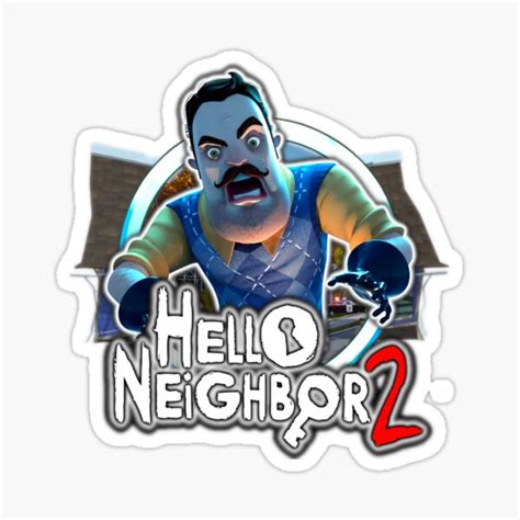 "Hello Neighbor 2 logo" Sticker by FirzeCrescent | Redbubble