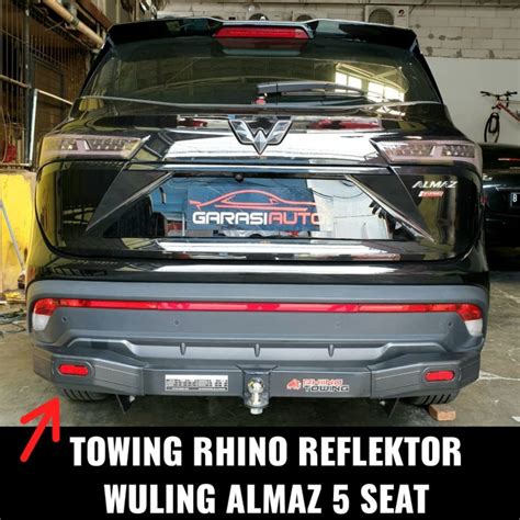 Jual Paket Tanduk Depan Belakang Wulling Almaz Bumper Towing Bar Rhino