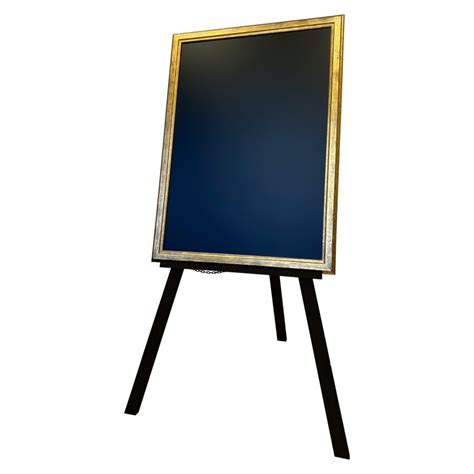 Large Easel With Scratched Effect Framed Chalkboard Majisign