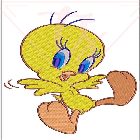 Looney Tunes Tweety Bird Embroidery Design 4x4 5x7 Hoop Etsy