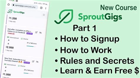 Sproutgigs How To Work In Sproutgigs Sproutgigs For Bignors How