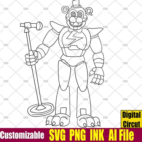 Funtime Foxy Five Nights At Freddys Svg The Puppet Svg Funt Inspire