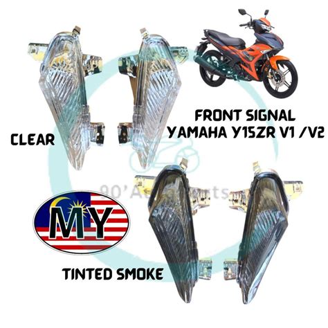 FRONT SIGNAL LAMP CLEAR TINTED SMOKE YAMAHA Y15ZR V1 V2 Y15 ZR EXCITER