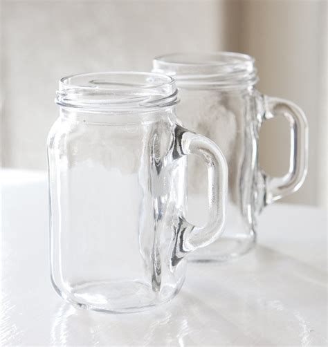 Tall Mason Jar Drinking Glass Set