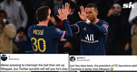 Twitter Explodes As Kylian Mbappe And Lionel Messi Combine To Spearhead Psg To 2 0 Win Against