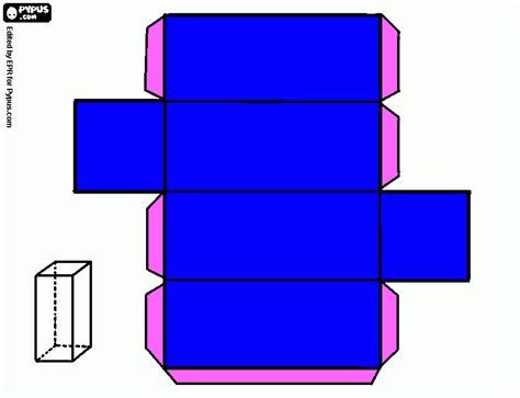 Plantilla Prisma Rectangular Para Armar Prisma Cuadrangular Prisma