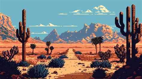 Premium Vector Desert Road And Wild West Landscape Ai Generated Bit