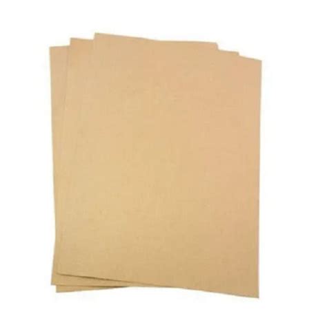 Brown A4 Size Plain Wood Pulp Single Side Coated Kraft Paper At Best