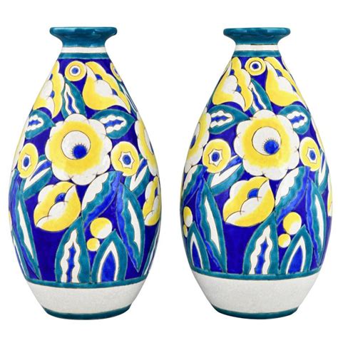 Charles Catteau Keramis Pair Of Art Deco Ceramic Vases Catawiki