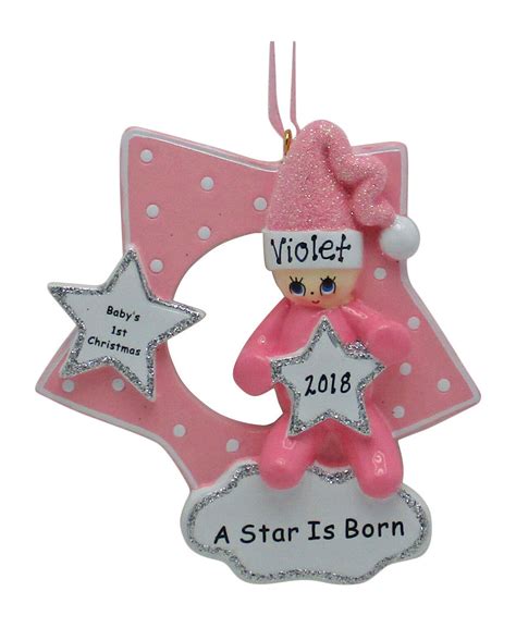 PERSONALIZED Baby Girl A Star Is Born Baby S First Christmas Tree