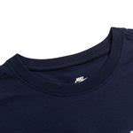 Nike T Skjorte Nsw Icon Swoosh Navy Hvit Unisportstore No