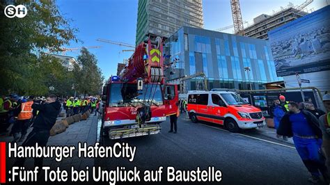 Hamburger HafenCity Fünf Tote bei Unglück auf Baustelle germany SH