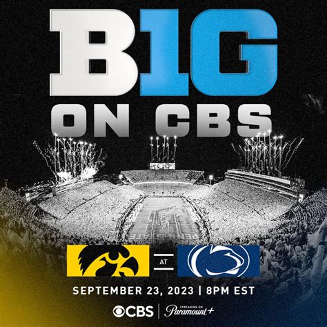 Paramount Press Express Cbs Sports To Present Iowa Penn State In