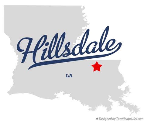 Map Of Hillsdale La Louisiana