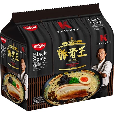 Donki Nissin Keisuke Tonkotsu King Blackred Spicy Flavoured Ramen 5p