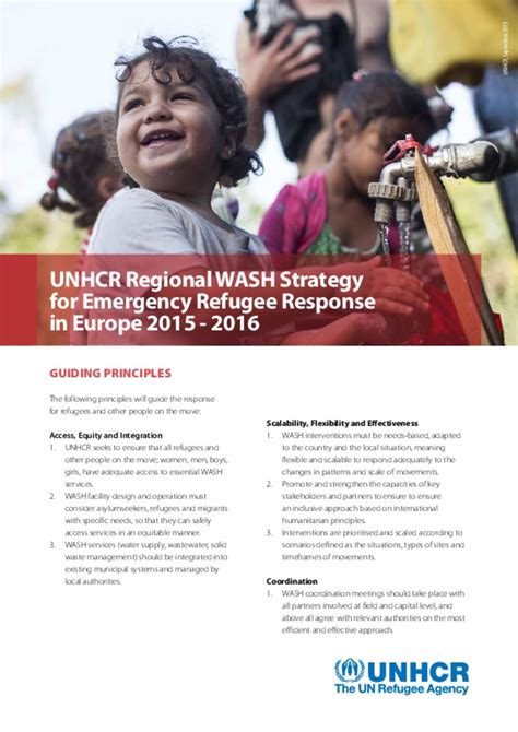 Document Unhcr Regional Wash Strategy For Emergency Refugee Response