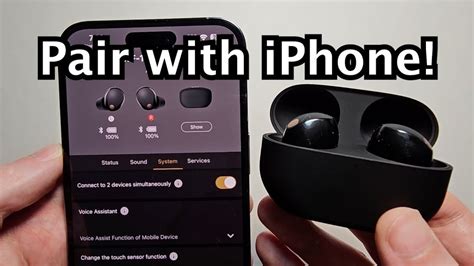 How To Connect Sony Wf 1000xm5 Earbuds To Iphone Youtube