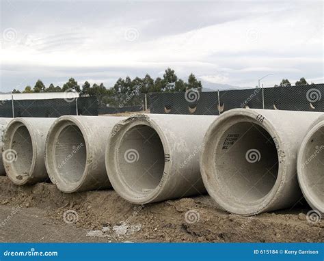 Concrete Sewer Pipes 2 Stock Photo Image Of Housing Trenching 615184