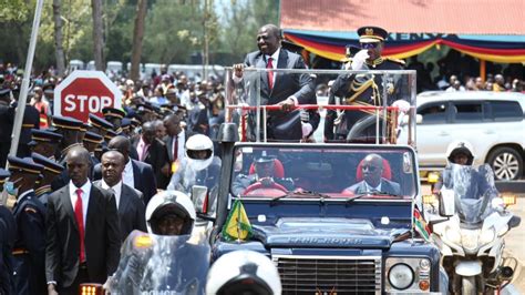 See How President Ruto Arrived To Preside Over The Passing Out Parade