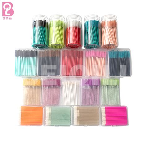 Beiqili Pcs Bag Disposable Lip Brush Flocking Lip Gloss Applicators