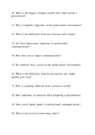 ENG315Frequently Asked Questions (FAQs)QuestionAnswerEmp | PDF 