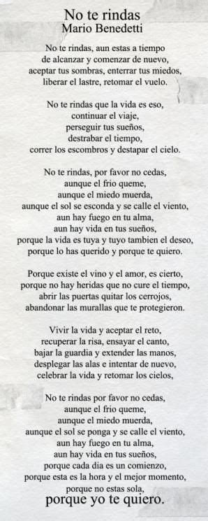 No Te Rindas Benedetti Quotes Pinterest No Te Rindas Frases Y