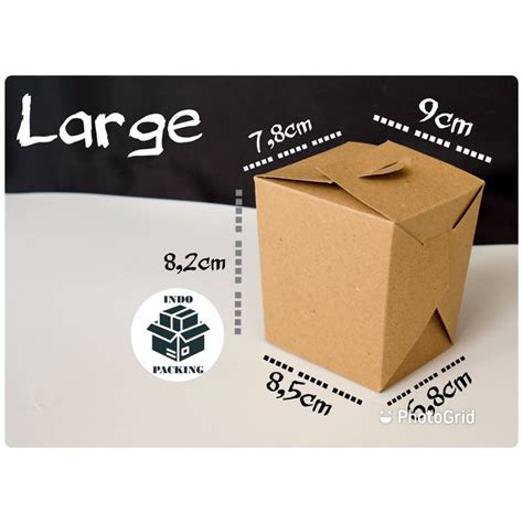 Jual Food Pail Large Laminasi 290 Gsm 290gsm Kotak Makan Paper Rice