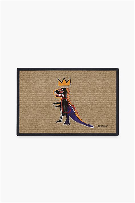 Jean Michel Basquiat Dino Doormat