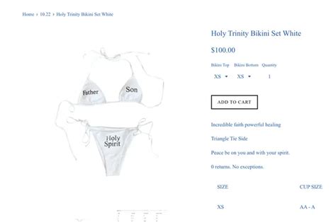 BLASPHEMY Influencer S Photo In Holy Trinity Bikini Sparks Huge Backlash