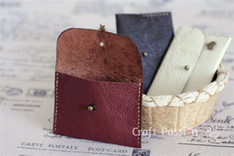 Leather Coin Purse - Free Tutorial | Craft Passion