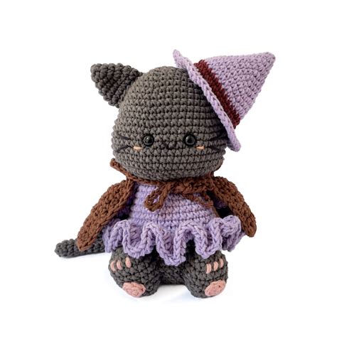 Luna Gata Bruja Amigurumi Halloween Copito Amigurumis Crochet