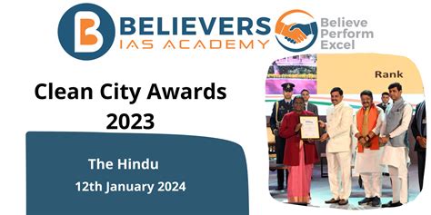 Clean City Awards 2023 - Believers IAS Academy