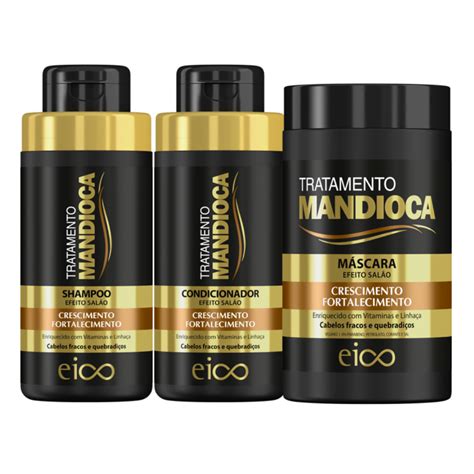 Eico Tratamento Mandioca Shampoo E Condicionador Ml M Scara