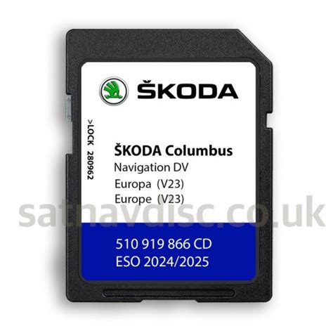 Skoda Columbus Pro Dv V Navigation Sd Card Map Update