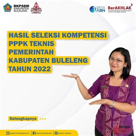 Hasil Seleksi Kompetensi Pppk Teknis Pemerintah Kabupaten Buleleng