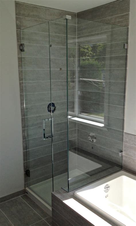 90 Degree Frameless Glass Shower Doors Greater Vancouver Shower Glass