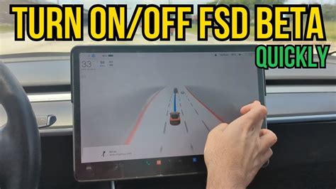 How To Turn On Off Tesla Fsd Beta Quickly Youtube