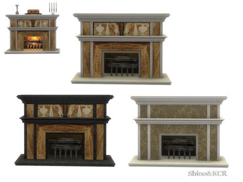 Shinokcrs Art Deco Livingroom Fireplace Sims 4 Sims Sims 4 Bedroom