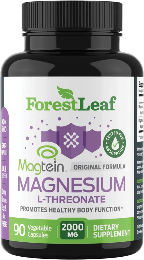 Amazon Kal Think Magnesium L Threonate Mg Learning Brain