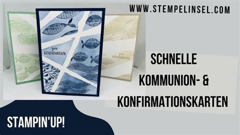 Schnelle Kommunion Bzw Konfirmationskarten Feierliche Fische