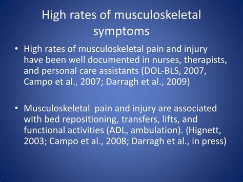 Ppt Musculoskeletal Health In Informal Caregivers Powerpoint