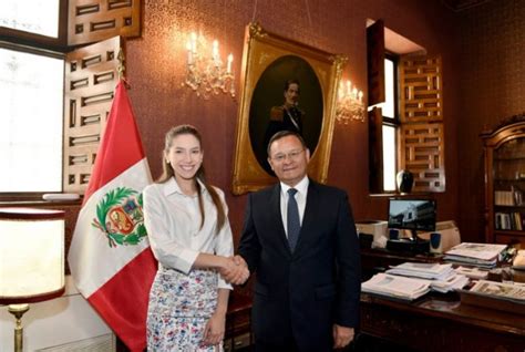 Fabiana Rosales Se Reunió Con El Canciller De Perú Y Recibió Respaldo A